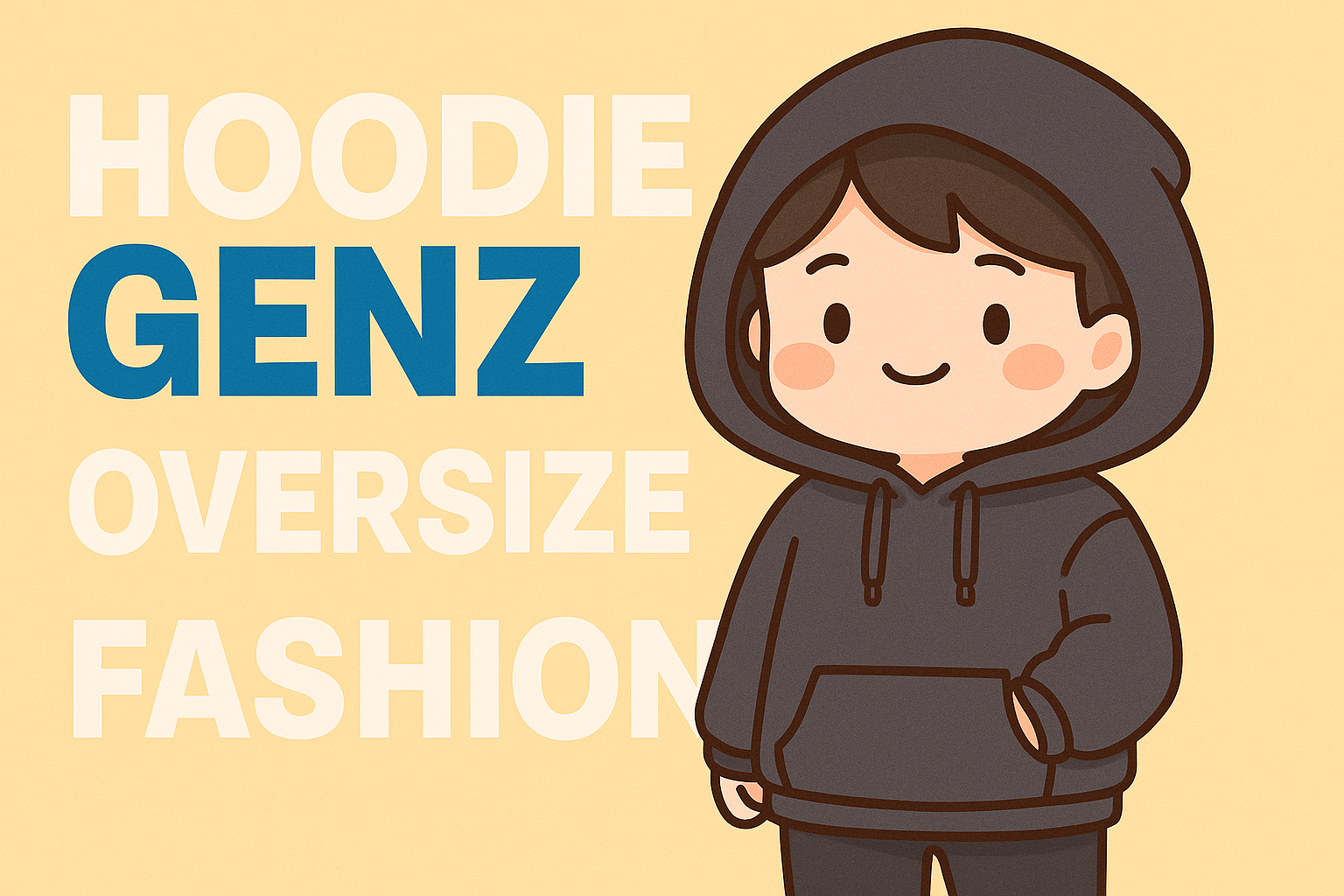 Hoodie GenZ – Form Oversize, Tối Ưu Thoải Mái Và Phong Cách Thời Đại Mới